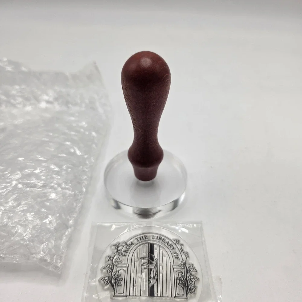 Illumicrate Library Stamp Wayward Children Seanan McGuire Wood Handle Bookish